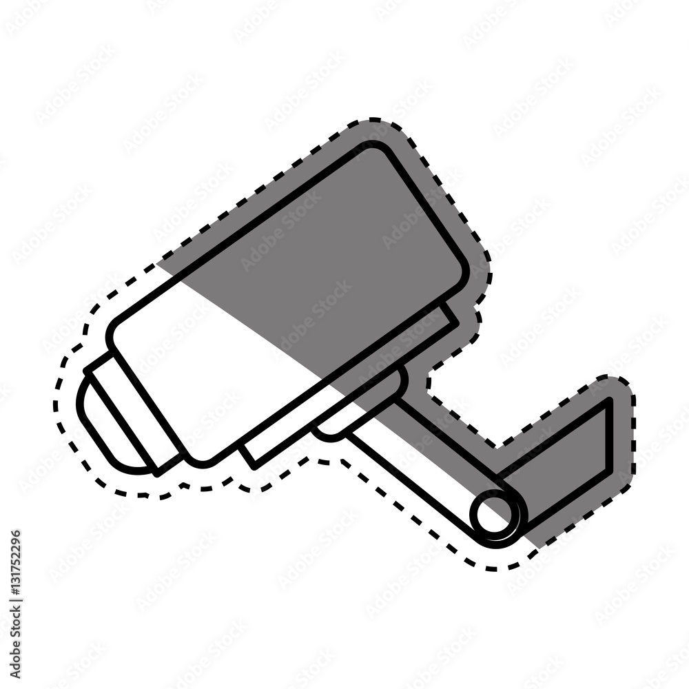 Surveillance security camera icon vector illustration graphic design