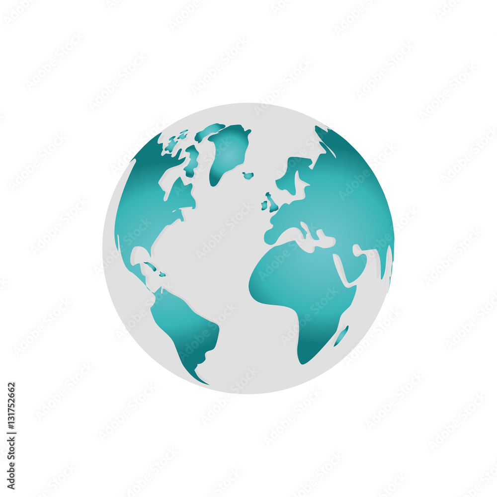 Isolated world earth icon vector illustration graphic design
