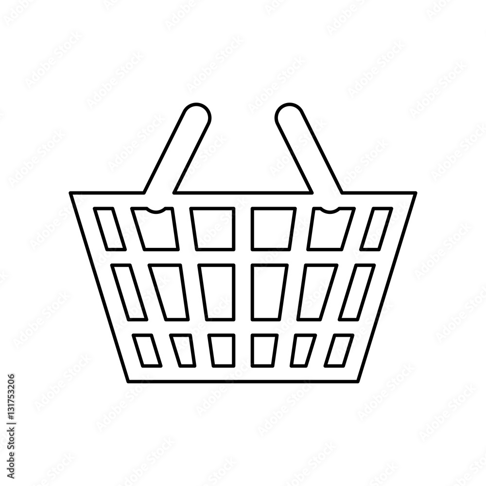 Isolated basket shopping icon vector illustration graphic design Isolated basket shopping icon vector illustration graphic design