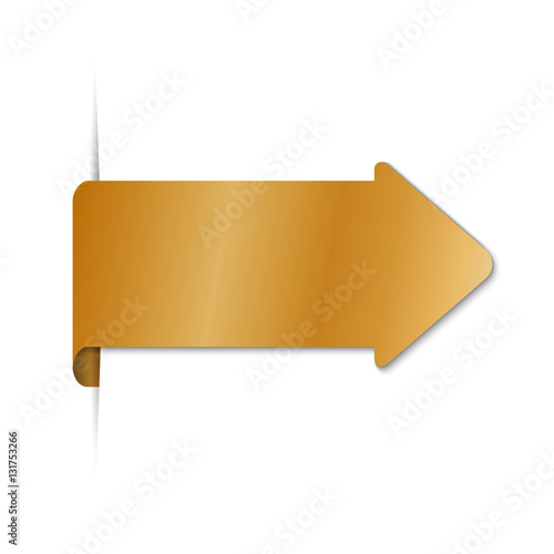 golden banner with space for your text