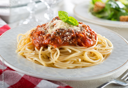 Canvas Print Spaghetti Bolognese