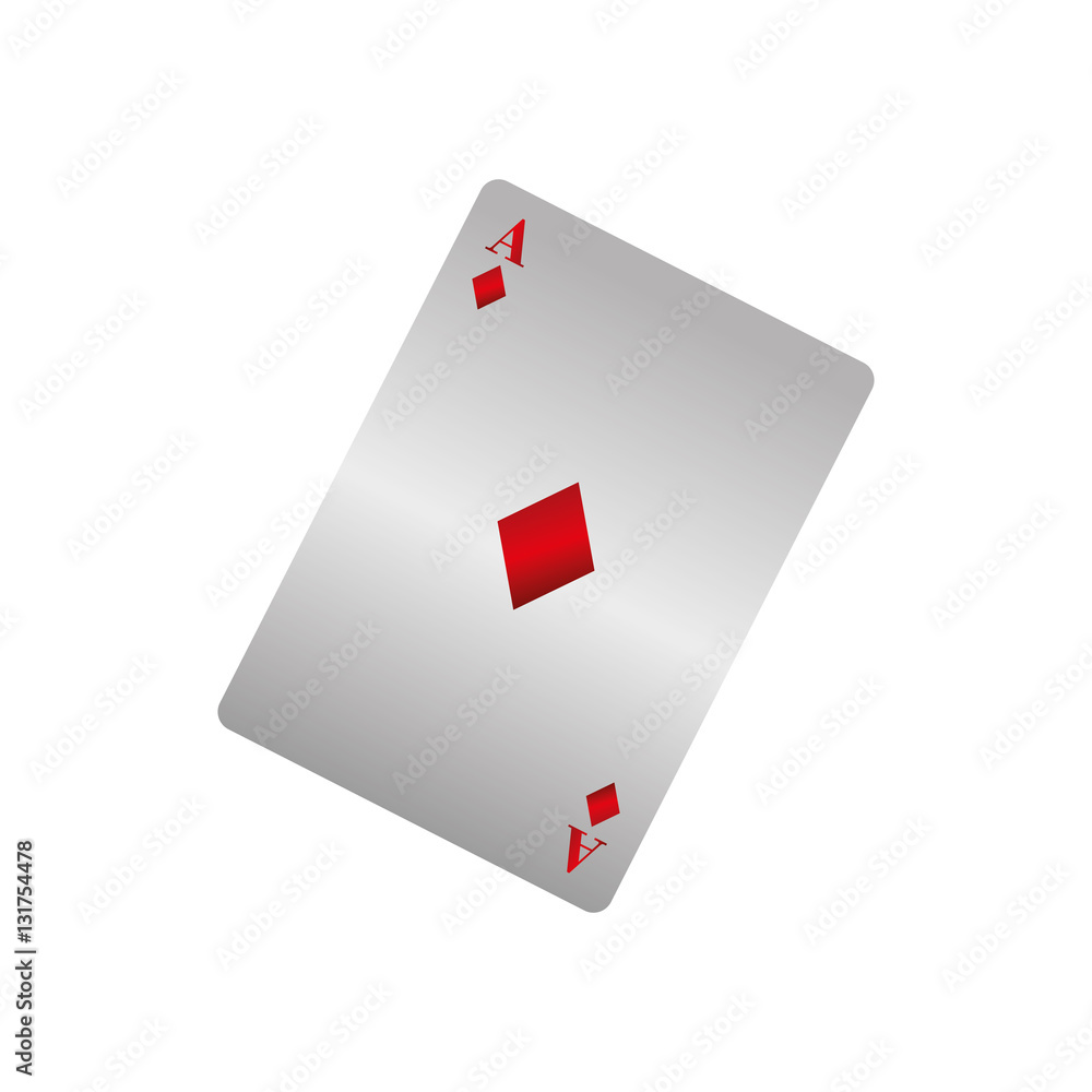 Obraz premium Casino card game concept icon vector illustration graphic design