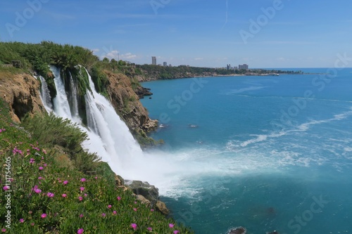 Duden Park and the Waterfall in Antalya  Turkey