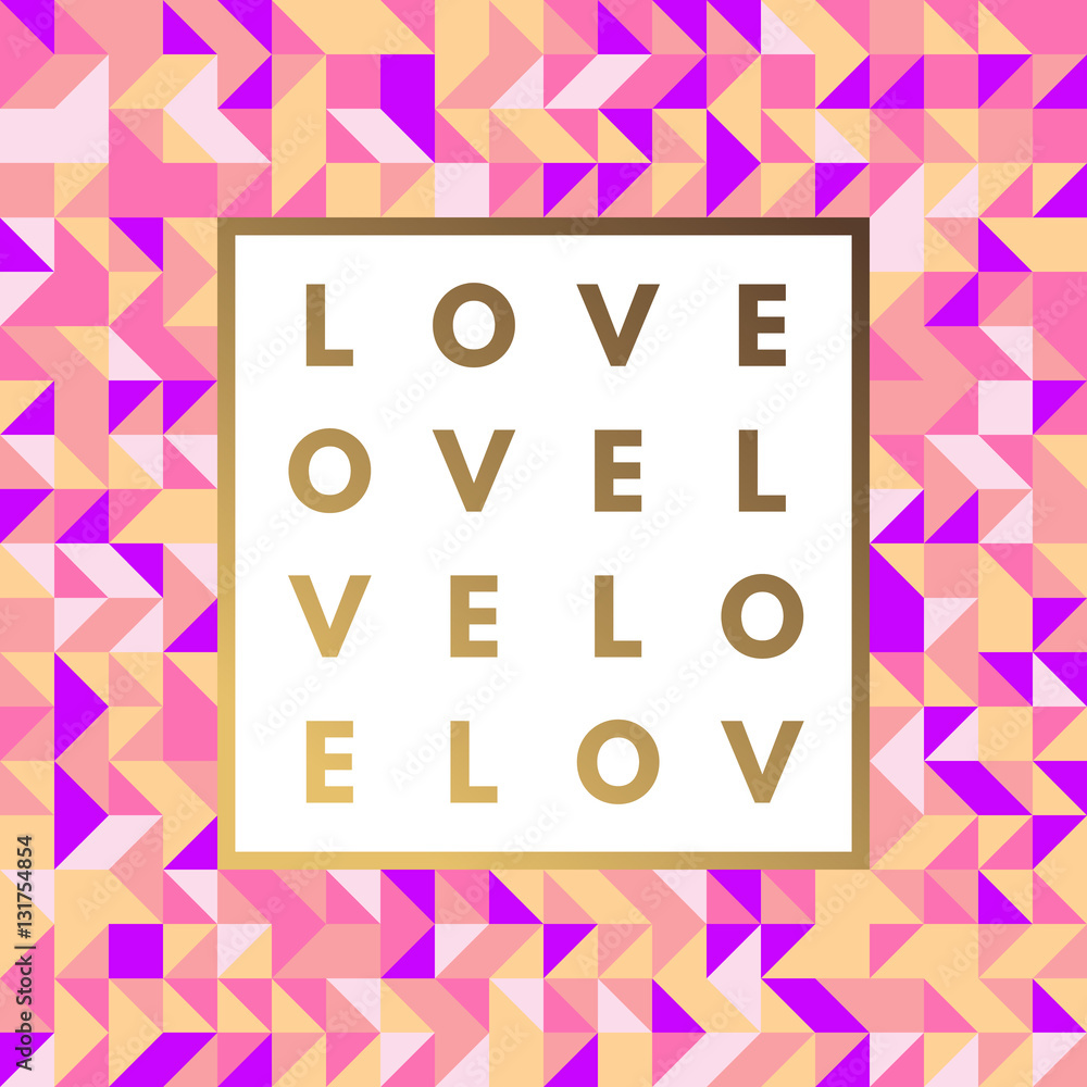 Romantic logo in frame Romantic logo in frame