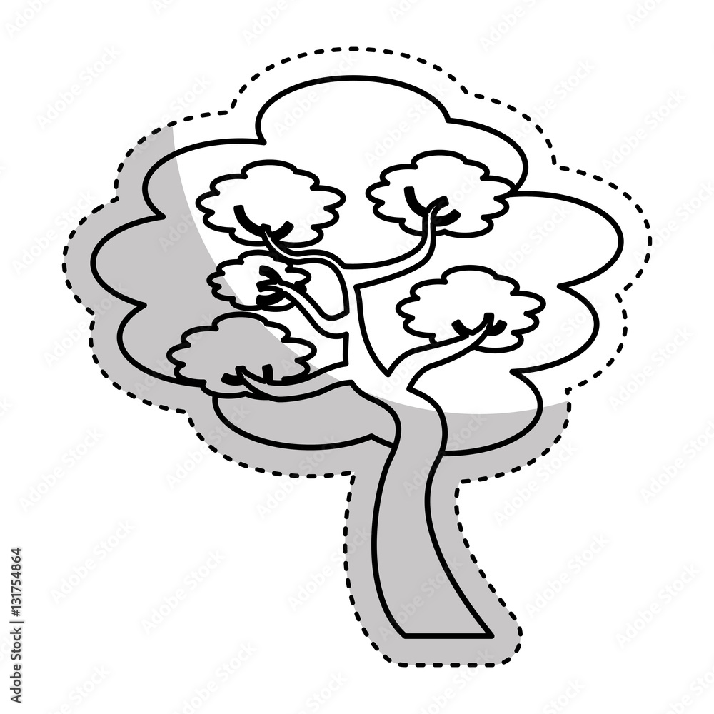 tree japanese traditional icon vector illustration design tree japanese traditional icon vector illustration design