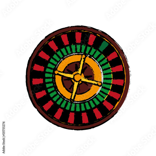 Casino Roulette game icon vector illustration graphic design