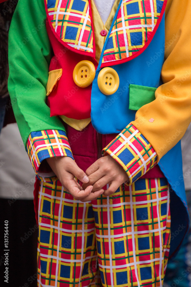 clown costume on a carnival festival