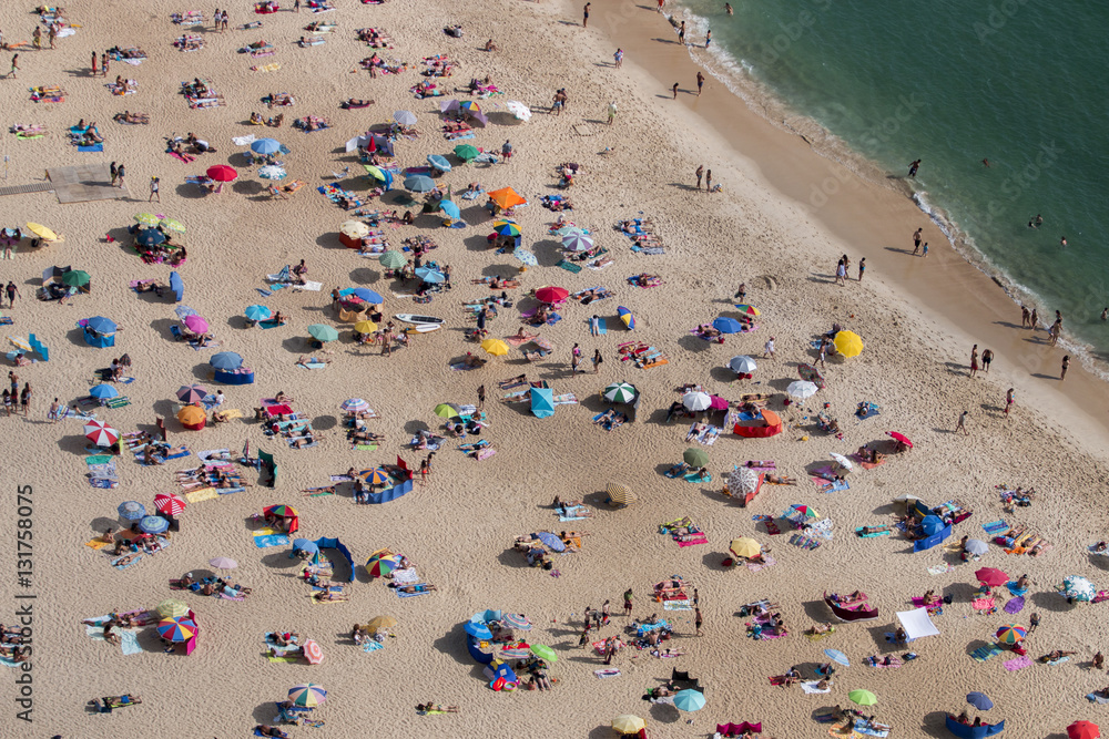 Crowded beach Crowded beach