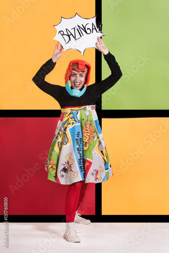 Фотография Pop art fashion girl