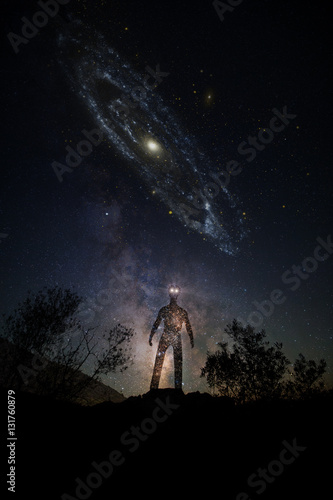 Obraz na płótnie Star alien silhouette