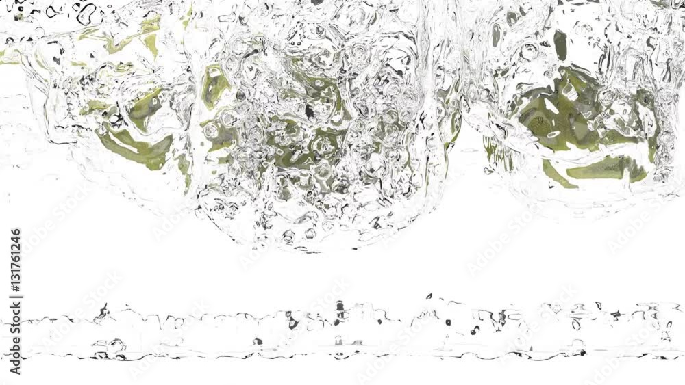 Fruit splash in water, slow motion, 3D rendering, 4k UHD Fruit splash in water, slow motion, 3D rendering, 4k UHD