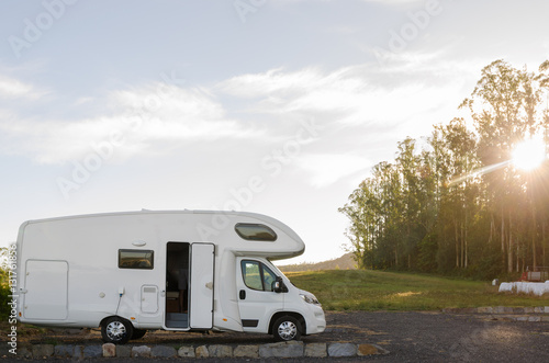 Holiday trip in motorhome.