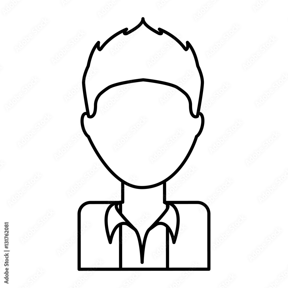 young man avatar character vector illustration design young man avatar character vector illustration design