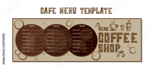  menu cafe template drawing graphic  design objects 