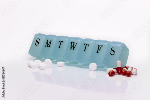 Pill box and Pain Pills photo