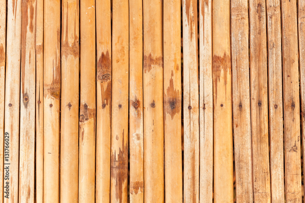 Obraz premium Vertical old bamboo floor
