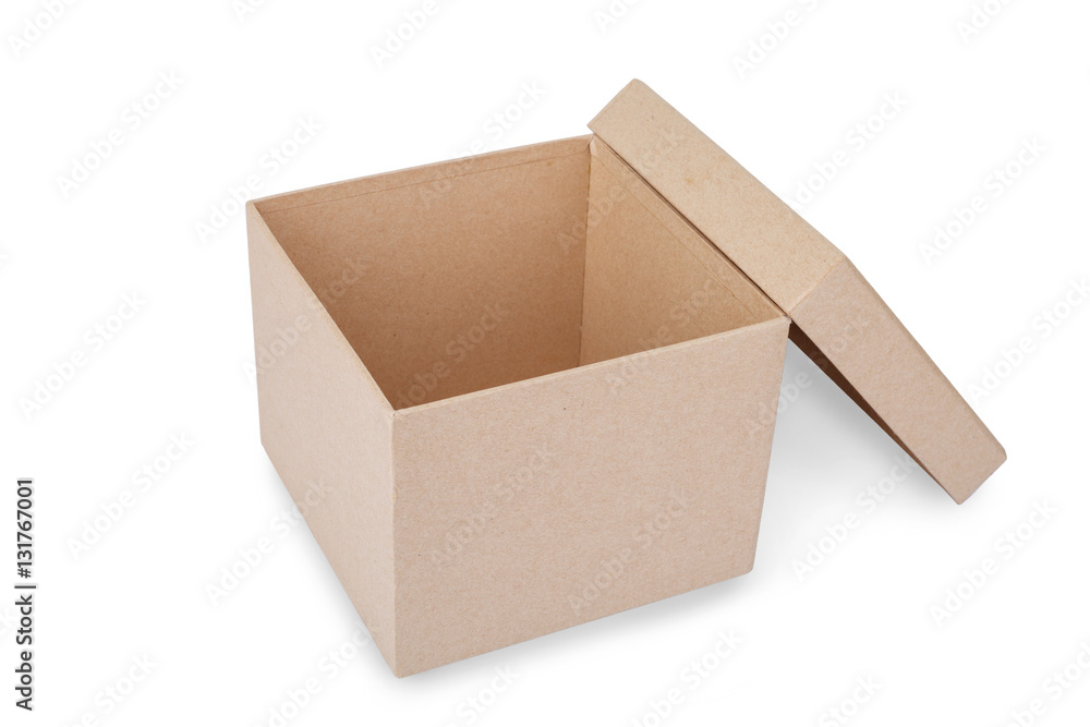 Cardboard box isolated on a white background Cardboard box isolated on a white background
