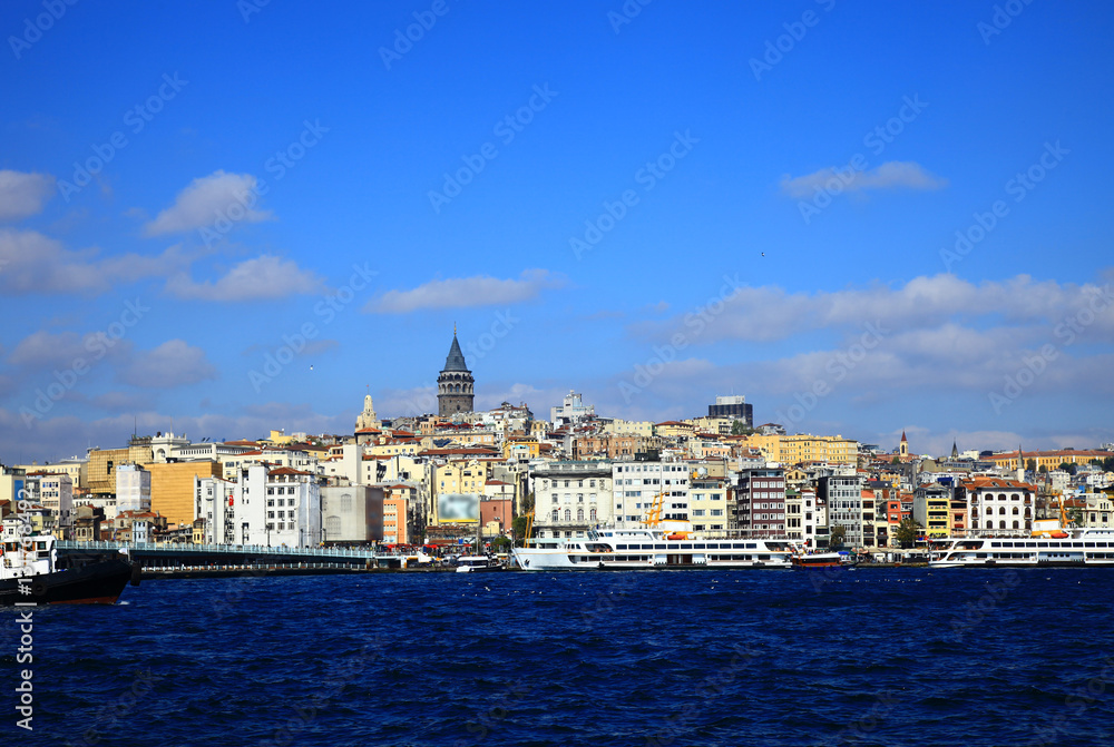 View of the Golden Horn, Istanbul. Turkey.