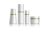 white cosmetic containers