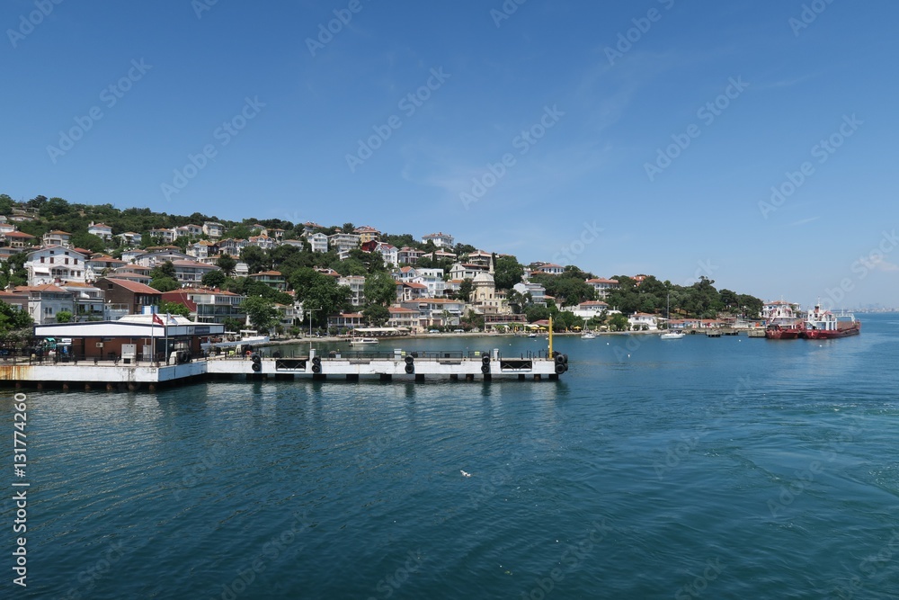 Famous Prince Island Burgazada in the Marmara Sea, near Istanbul, Turkey