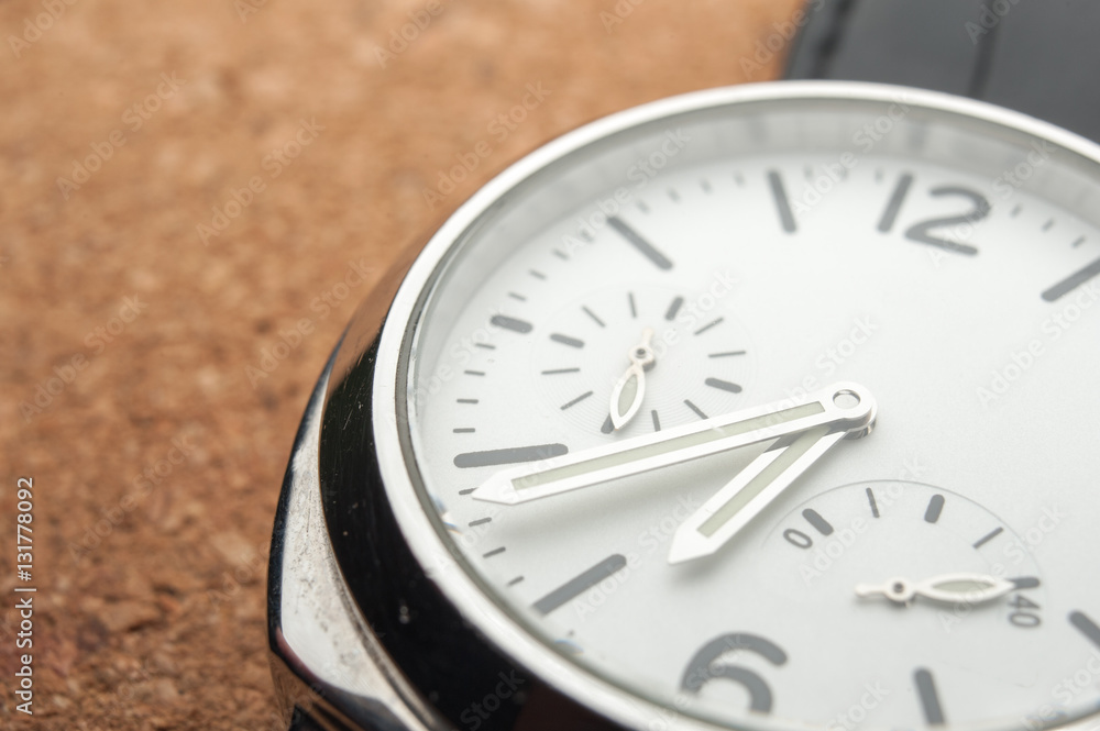 Detail of watch machinery.