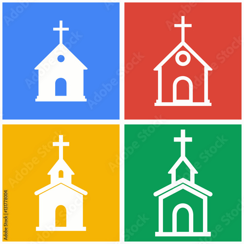 Church icon set.