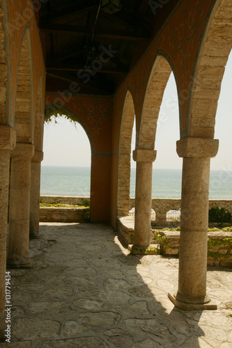 Balchik Palace and garden in Bulgaria