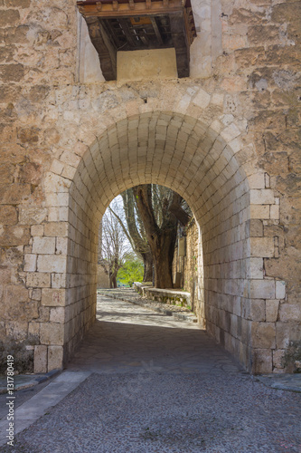 Architecture of the ancient village of Brihuega  Guadalajara  Spain