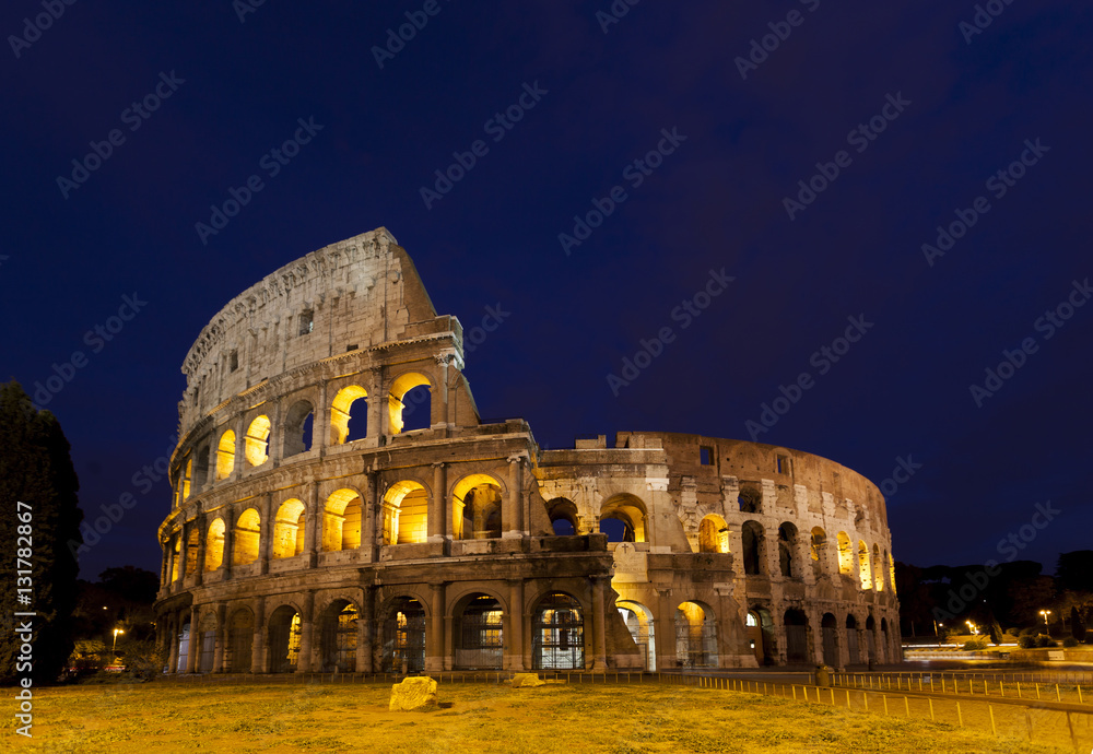 Colosseum Rome Italy at twilight