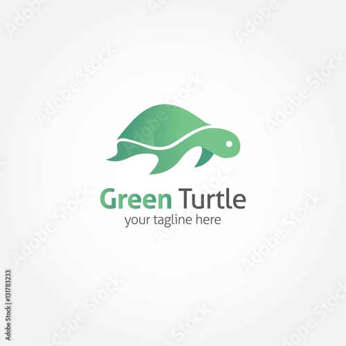 Turtle Logo Vector Design Illustration. Suitable for company logo. Suitable for product branding