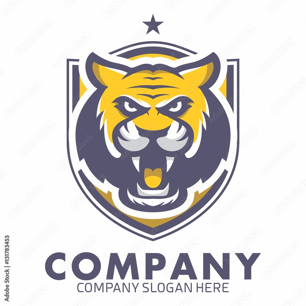 Fototapeta premium Wild Animal icon logo vector template