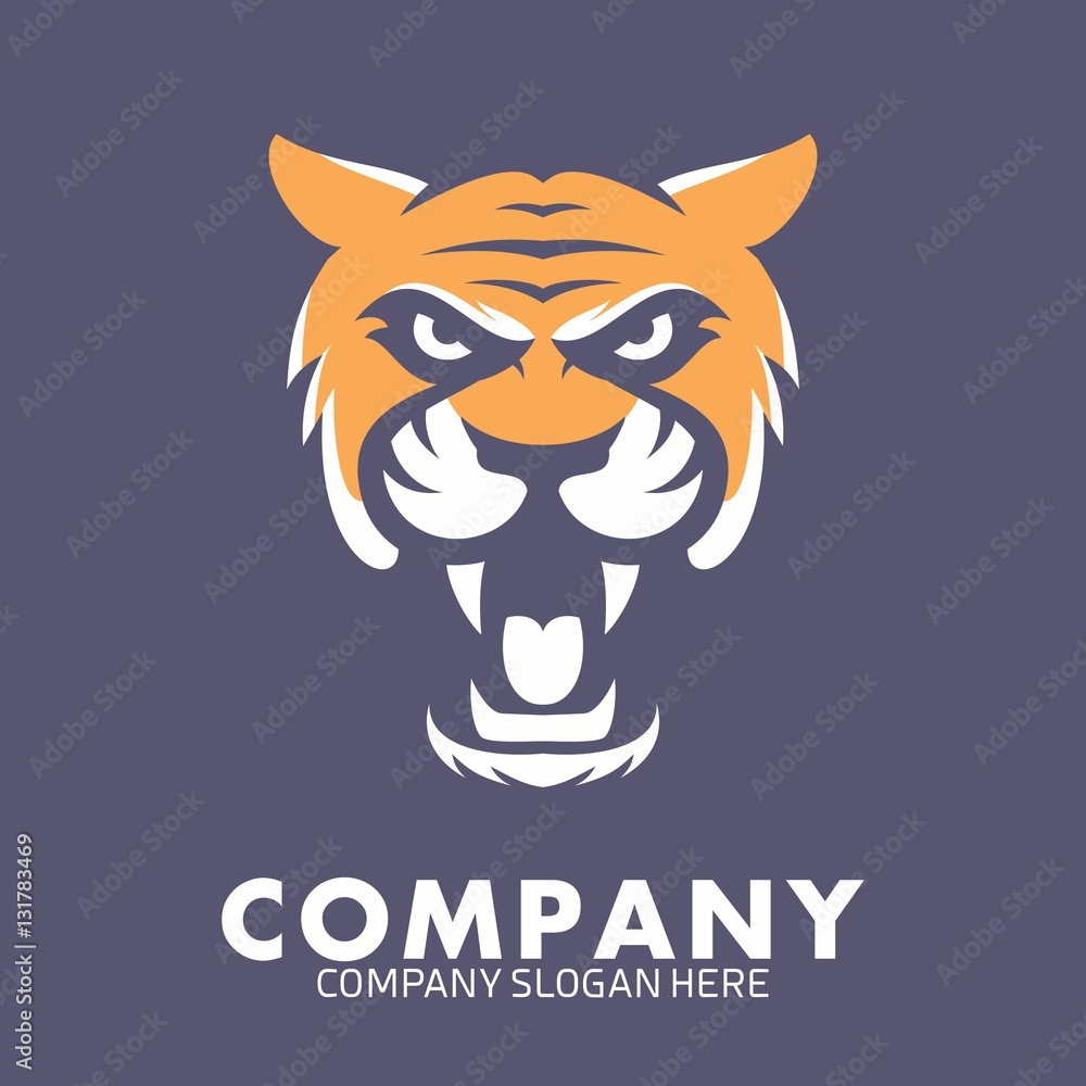 Naklejka premium Wild Animal icon logo vector template