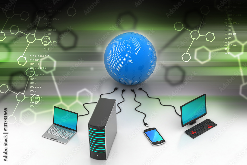 Global networking concept Global networking concept