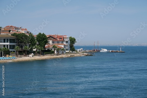 Kinaliada, Istanbul - The Beach near the Port of Prince Island Kinali and the Marmara Sea