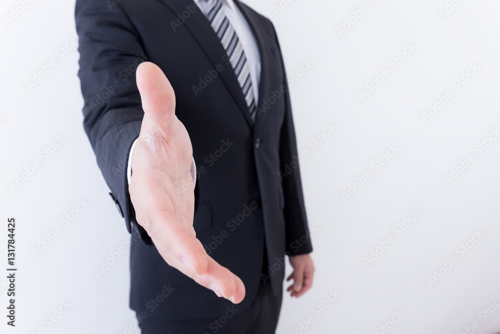 Obraz premium 男性 ビジネスマン 握手