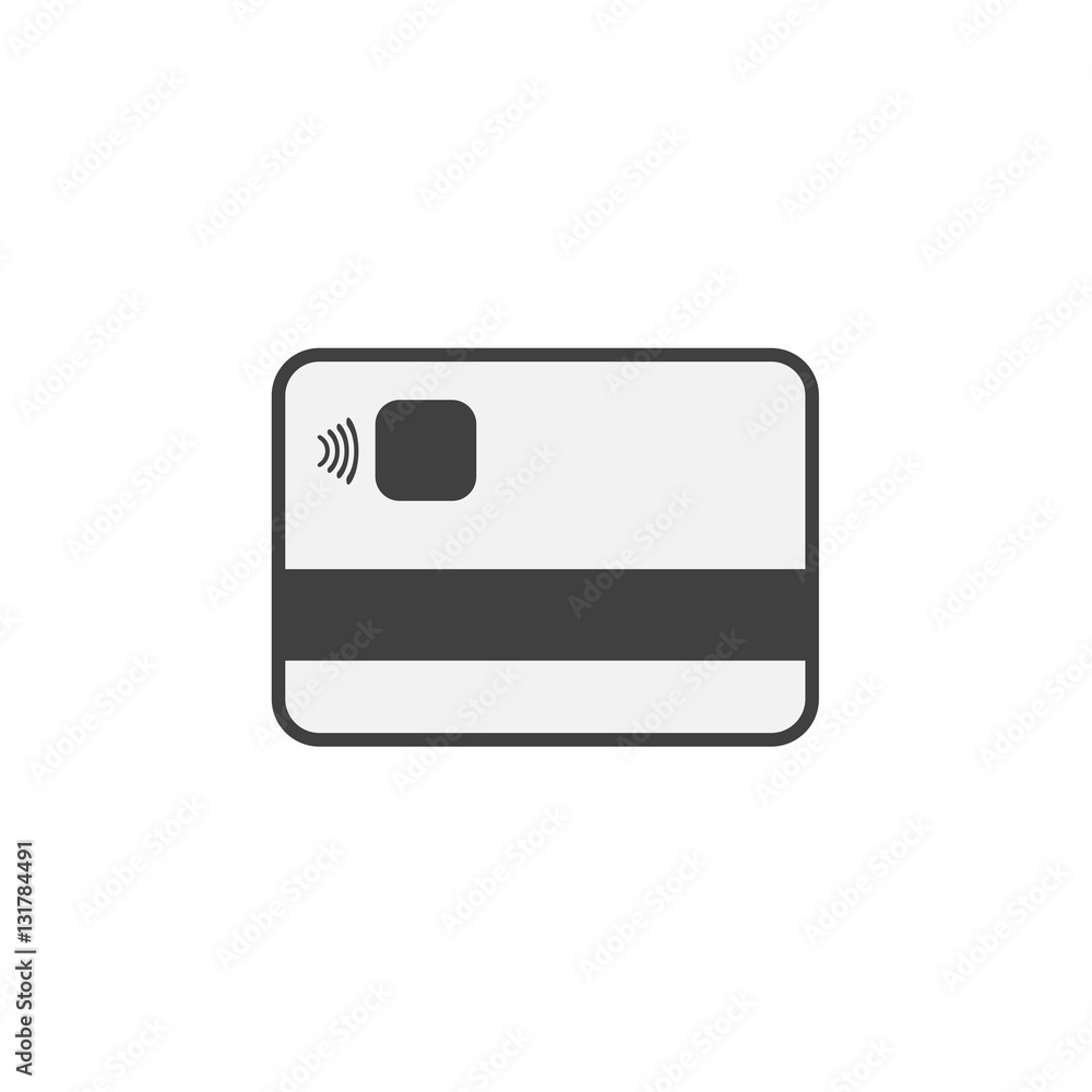 Simple credit card icon Simple credit card icon