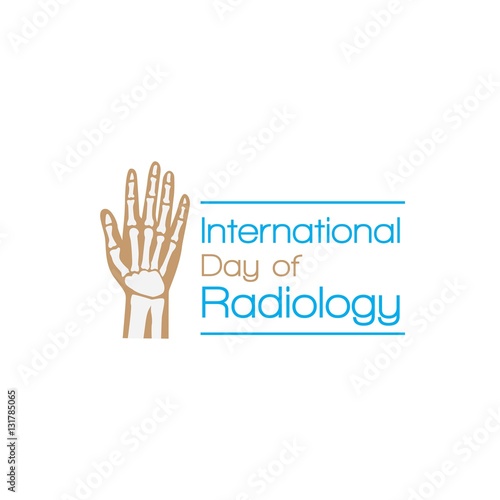 International Day of  Radiology vector design illustration