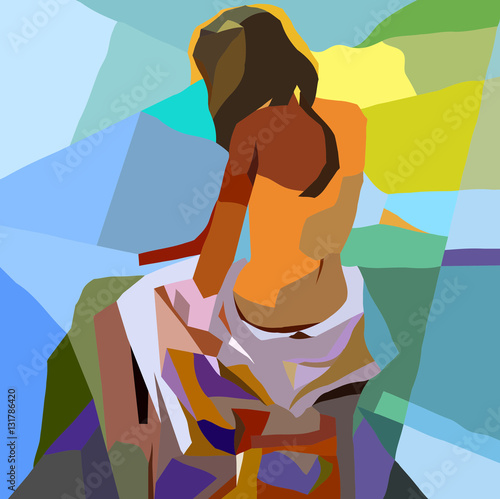 Mosaic girl