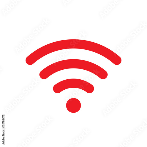 Signal icon red vector