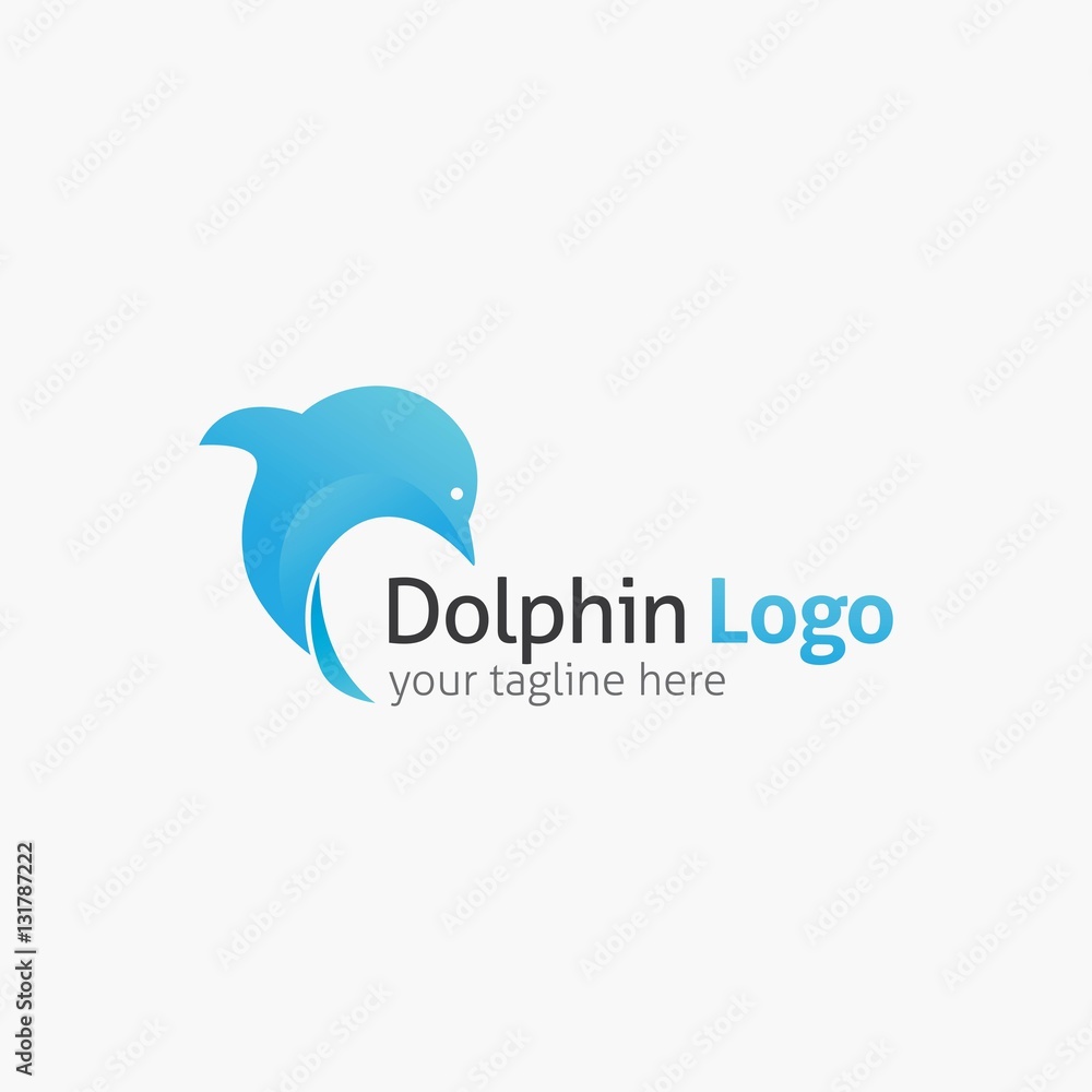 Dolphin logo and emblem design template Dolphin logo and emblem design template