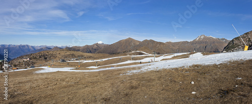 A view of the mountains of Val Brembana from Valtorta photo