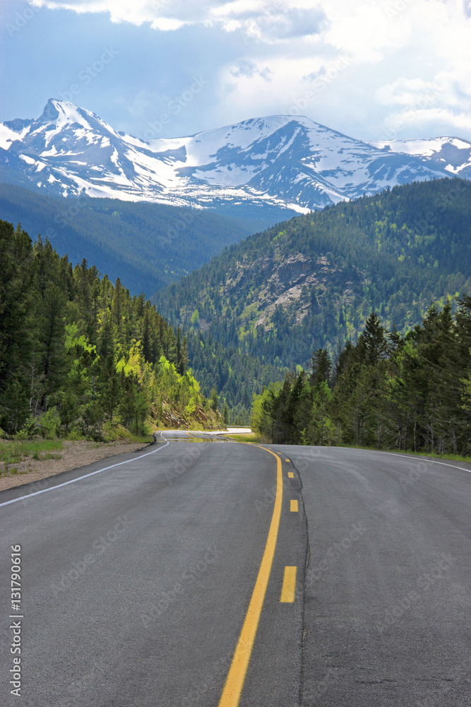 Naklejka premium Colorado Mountain Road