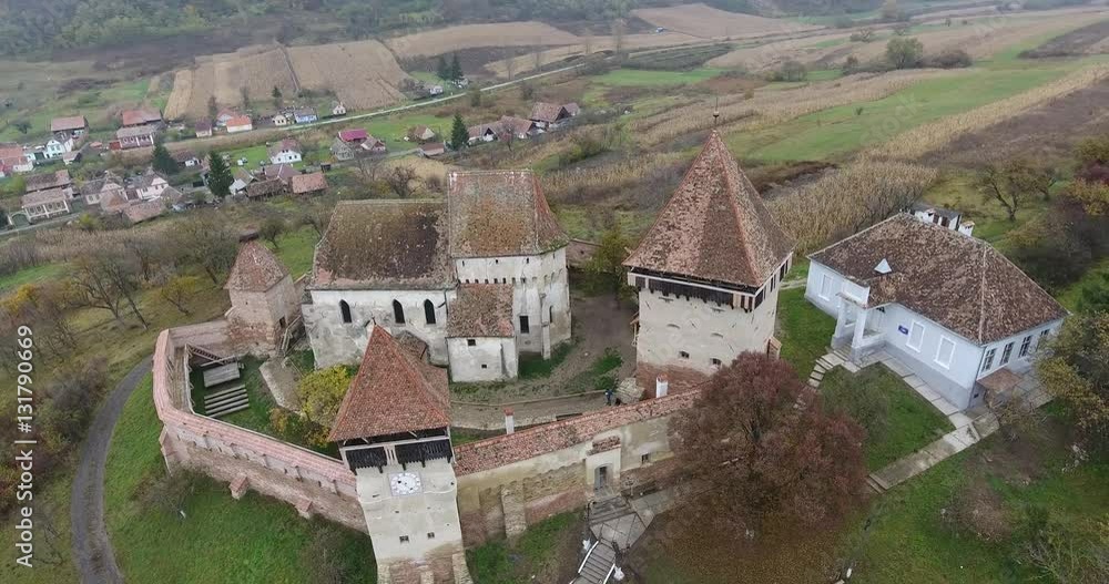 Alma Vii Fortified Church in Transylvania, in the old German Saxon village of Alma Alma Vii Fortified Church in Transylvania, in the old German Saxon village of Alma