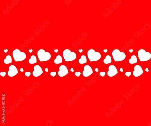 Vector background with hearts