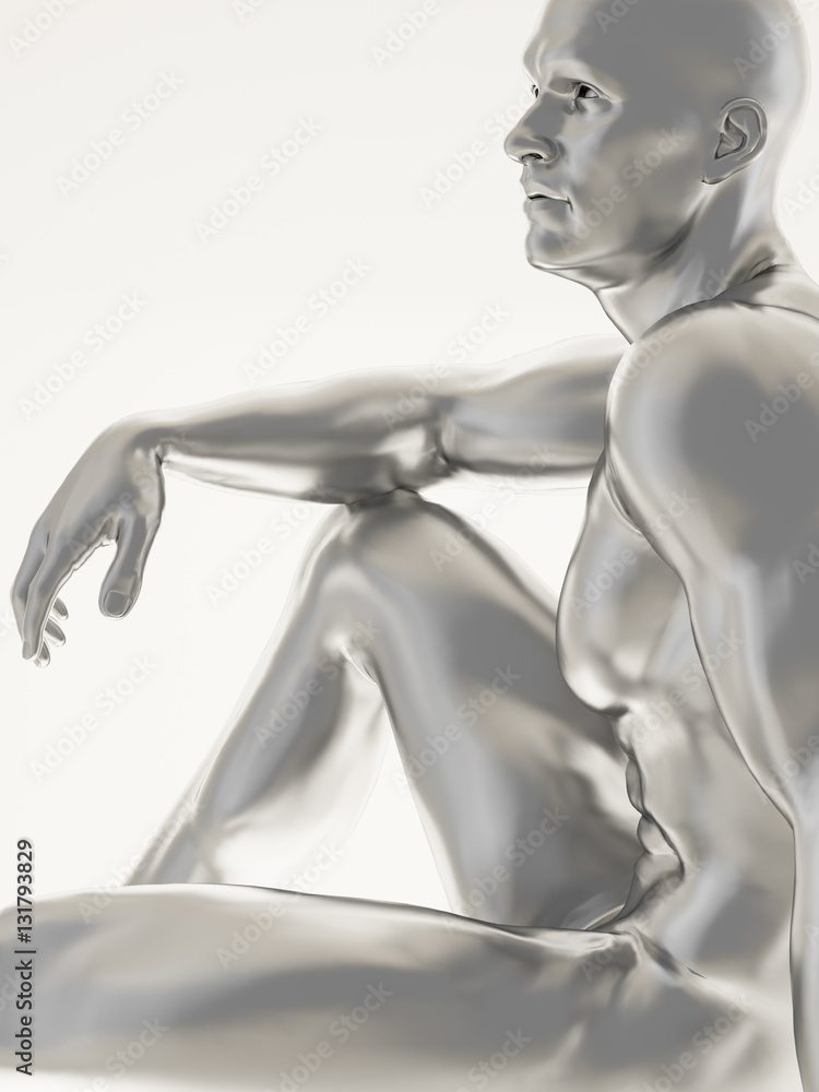 Silver man body Silver man body