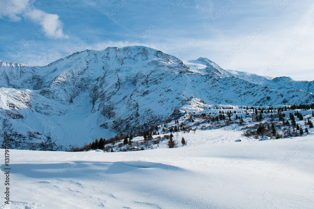 Mont blanc winter Mont blanc winter