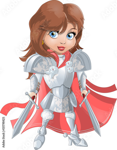 girl knight in armor