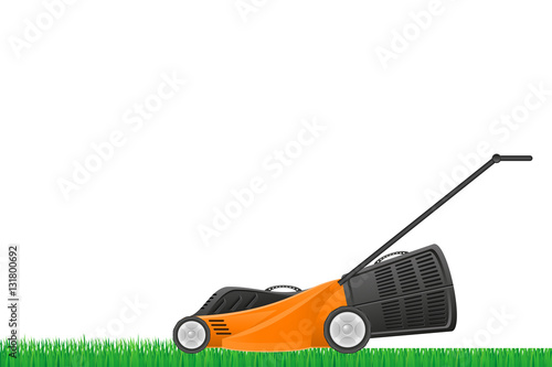 lawn mower stock vector illustration
