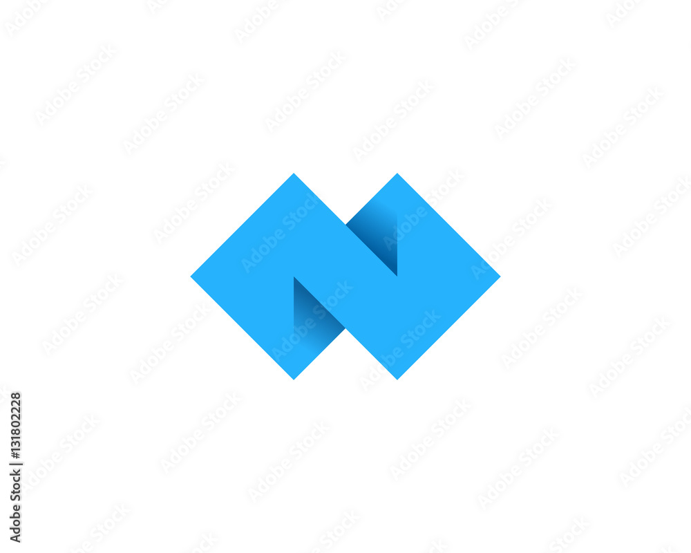Initial Letter N Square Sync Logo Design Element Initial Letter N Square Sync Logo Design Element