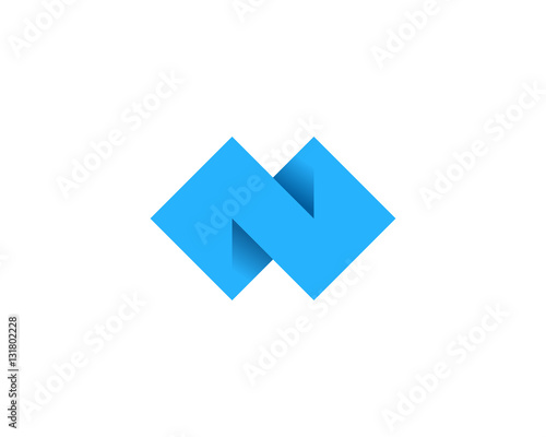 Free Download Initial Letter N Square Sync  Logo Design Element - GFXLoad